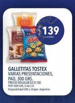 Supermercados Vea Galletitas tostex oferta