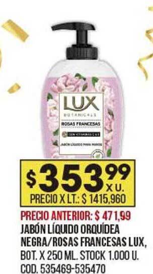 Coto Jabón líquido orquídea negra rosas francesas lux oferta