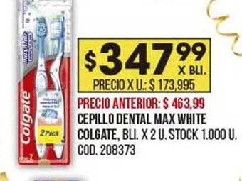 Coto Cepillo dental max white colgate oferta