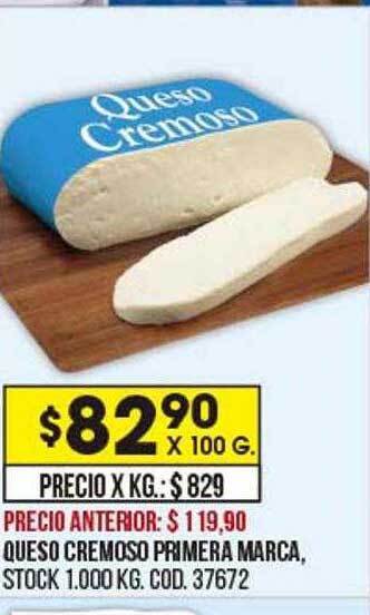 Coto Queso cremoso primera marca oferta