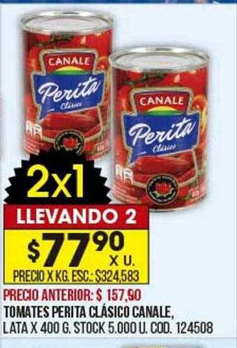 Coto Tomates perita clásico canale oferta