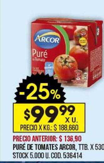 Coto Puré de tomates arcor oferta