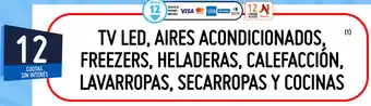 Walmart 12 Cuotas sin Interés Tv Led, Aires Acondicionados, Freezers, Heladeras, Calefacción, Lavarropas, Secarropas y Cocinas oferta