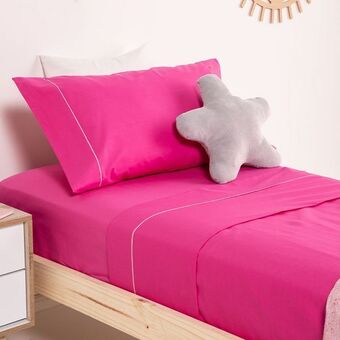 Arredo Juego de sábanas 1 plaza faja simulada liso oferta