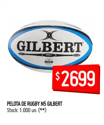 Walmart Gilbert Pelota de Rugby N5 oferta