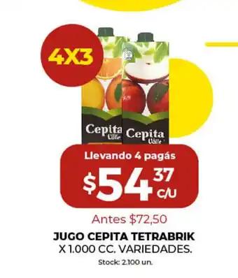 Super MAMI Cepita Jugo Tetrabrik x 1.000cc variedades oferta