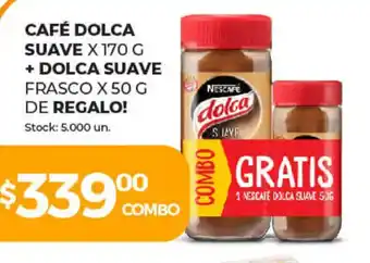 Super MAMI Nescafe Dolca Suave Café 170g + Dolca Suave x 50g de Regalo! oferta
