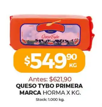 Super MAMI Primera Marca Queso Tybo Horma x kg oferta