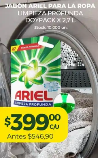 Super MAMI Ariel Jabón Para La Ropa x 2,7L oferta