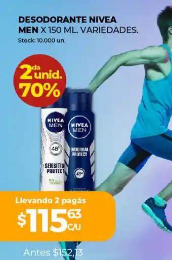 Super MAMI Nivea Men Desodorante x 150ml oferta