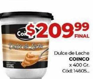 Diarco Dulce de leche coinco x 400 gr oferta