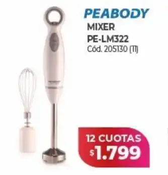 Naldo Lombardi Mixer peabody oferta