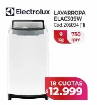 Naldo Lombardi Lavarropas electrolux 9kg oferta