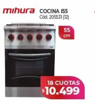 Naldo Lombardi Cocinas mihura 155 55cm oferta