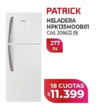 Naldo Lombardi Heladeras patrick 277l oferta