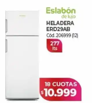 Naldo Lombardi Heladeras eslabon de lujo 277l oferta