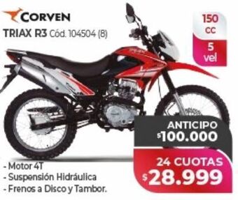 Naldo Lombardi Triax r3 corven oferta