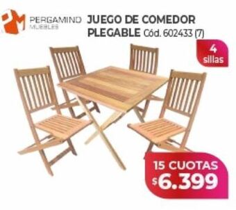 Naldo Lombardi Juego de comedor pergamino oferta