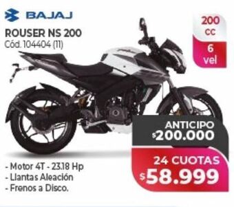 Naldo Lombardi Rouser ns 200 bajaj oferta