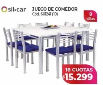 Naldo Lombardi Juego de comedor sil-car oferta