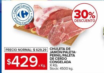 Carrefour Maxi Chuleta de jamon oferta