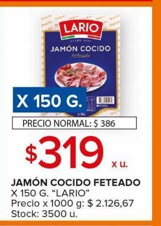 Carrefour Maxi Jamón cocido feteado oferta