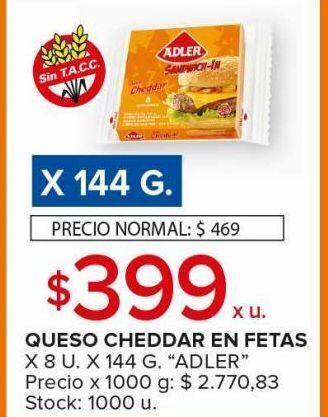 Carrefour Maxi Queso cheddar en fetas oferta
