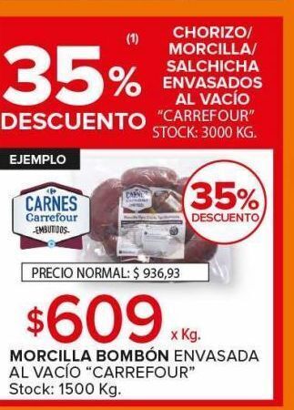 Carrefour Maxi Morcilla bombon oferta