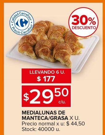 Carrefour Maxi Medialunas de manteca/grasa oferta
