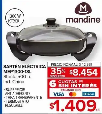 Carrefour Maxi Sartén mandine oferta