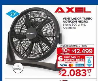 Carrefour Maxi Ventiladores axel oferta