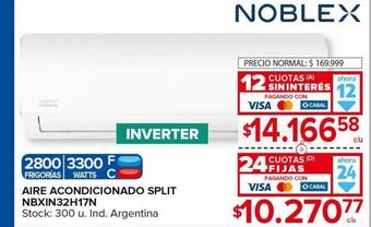 Carrefour Maxi Aire acondicionado noblex oferta