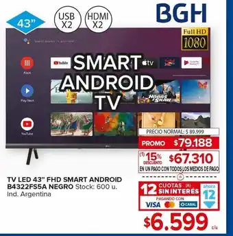 Carrefour Maxi Televisores bgh oferta