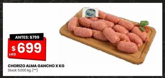Changomas Chorizo alma gancho x kg oferta