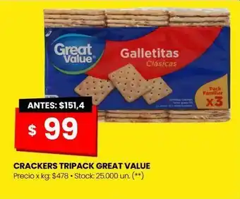 Changomas Crackers tripack great value oferta