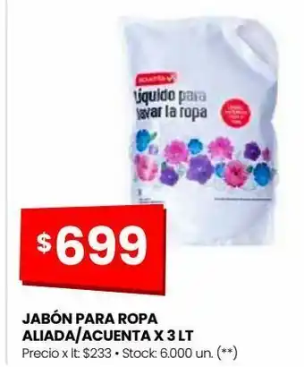 Changomas Jabón para ropa aliada/acuenta x 3 lt oferta