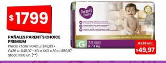 Changomas Pañales parent´s choice premium oferta