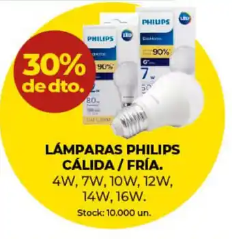 Super MAMI 30% de dto. Philips Cálida / Fría Lámparas oferta