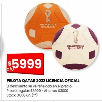 Changomas Pelota qatar 2022 licencia oficial oferta