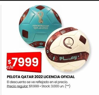 Changomas Pelota qatar 2022 licencia oficial oferta