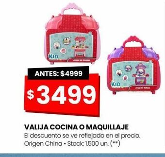 Changomas Valija cocina o maquillaje oferta