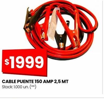 Changomas Cable puente 150 amp 2,5 mt oferta