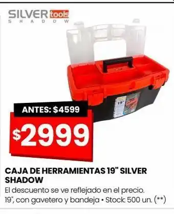 Changomas Caja de herramientas 19" silver shadow oferta