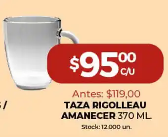 Super MAMI Rigolleau Amanecer Taza 370ml oferta