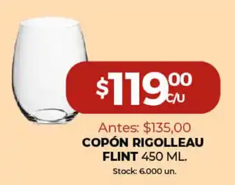 Super MAMI Rigolleau Flint Copón 450ml oferta