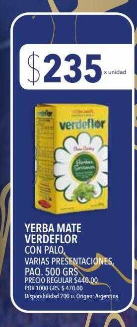 Supermercados Vea Yerba mate verdeflor oferta
