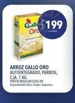 Supermercados Vea Arroz gallo oro autointegrado parboil cja. 1 kg oferta
