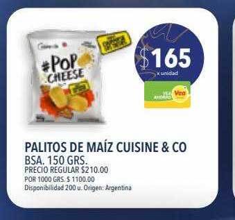 Supermercados Vea Palitos de maíz cuisine & co bsa 150 grs oferta