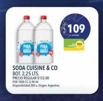 Supermercados Vea Soda cuisine & co bot 2.25 lts. oferta