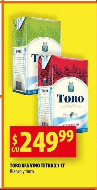 Punto Mayorista Toro afa vino tetra oferta